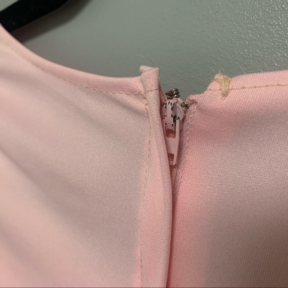 Vintage Baby Pink Women’s Long Sleeve Dress - Picture 8 of 11